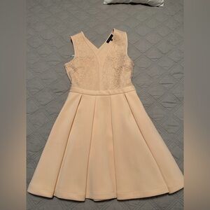 Dynamite Cream Lace Kids Formal Dress